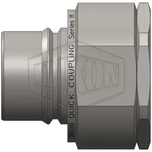 DIXON H12BF12-SS ISO-B Plug, BSPP Thread, 1-1/2 Inch Thread, 316 Stainless Steel | BX7HGA