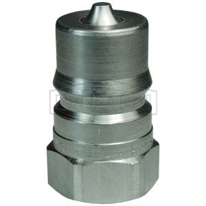 DIXON H8F8-SS ISO-B Plug, NPTF Thread, 1 Inch Thread, 316 Stainless Steel | BX7HNL