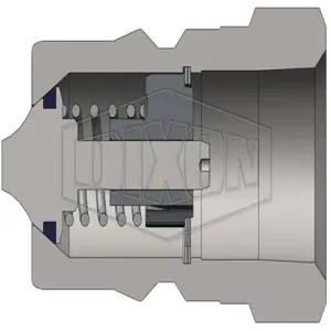 DIXON H8BF8-B ISO-B Plug, BSPP Thread, 1 Inch Thread, Brass | BX7HND