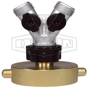 DIXON HHA2576 Brass Hazmat Adapter, 2-1/2 FNST Inlet, 1 Pack, 3/4 Inch Male GHT Outlet | BX7HWJ