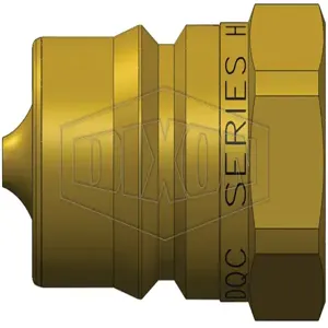 DIXON HS3BF3-B Interchange Steam Plug, F-BSPP Thread, 3/8 Inch Thread, Brass | BX7HZL