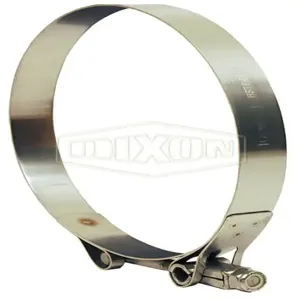 DIXON HSTBC1000 Heavy Duty T-Bolt Clamp, 9.766 To 10.062 Inch Outside Dia., Stainless Steel | BX7JDE