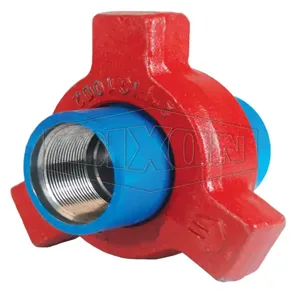 DIXON HU1002300 Threaded Hammer Union, 3 Inch Size, Blue Sub, Red Nut, Steel | BX7JHM