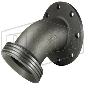 DIXON HUF206400FLG-45 One-Piece Flange x Female Hammer Union 45 Deg. Elbow Adapter | BX7JKY