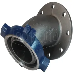 DIXON HUM206400FLG-45 One-Piece Flange x Male Hammer Union 45 Deg. Elbow Adapter | BX7JPV