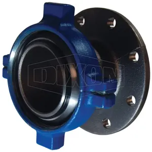 DIXON HUM206400FLG-ST One-Piece Flange x Male Hammer Union Adapter, 4 Inch Adapter | BX7JPN