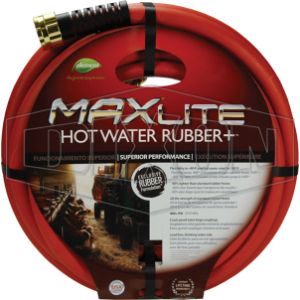DIXON HWH50 Hot Water Rubber Reinforced Hose, Red Color, Rubber, 1 Pack, 5/8 x 50 Ft. Size | AM4UXV