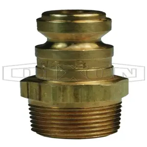 DIXON J2M2-B Pneumatic Threaded Plug, MNPTF Thread, 1/8 Inch Thread, Brass | BX7JVD