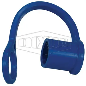 DIXON K4-B-DC ISO-A Dust Cap, 1/2 Inch Size, Blue, Nitrile | BX7JXT