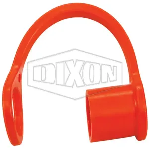 DIXON K4-O-DC ISO-A Dust Cap, 1/2 Inch Size, Orange, Nitrile | BX7JXV