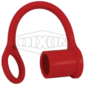 DIXON K4-R-DC ISO-A Dust Cap, 1/2 Inch Size, Red, Nitrile | BX7JYD