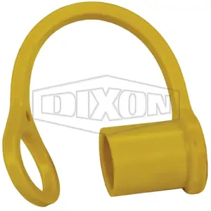 DIXON K4-Y-DC ISO-A Dust Cap, 1/2 Inch Size, Yellow, Nitrile | BX7JYJ