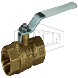 DIXON LFV125 Brass Ball Valve, Lead Free, 366 Deg. F Max. Temp., Full Port | BX7KGJ