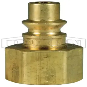 DIXON M2F2-B Aro Pneumatic Threaded Plug, 11/16 Inch Hex, 1.57 Inch Length, Brass | BX7KNV