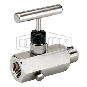 DIXON MFS602 Block And Bleed Needle Valve, 10000 PSI At 200 Deg. F, Fkm O-Ring Seal | BX7KTT