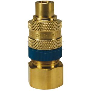 DIXON N4F4-B-LS Safety-Lock Plug, Bowes Interchange, Female, Threaded | BX7LLH