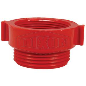 DIXON POLYHA15S15F Polycarbonate Hydrant Adapter, 1-1/2 x 1-1/2 Inch Thread | BX7MXJ