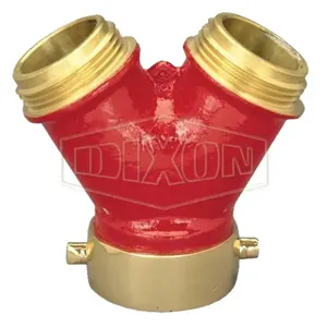 DIXON PW25F15F Brass Plain Wye With Pin Lugs, 2-1/2 FNST Inlet, 1-1/2 Inch Male NST Outlet | AN4YRG