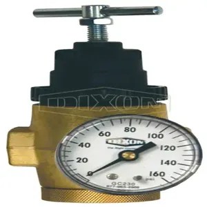 DIXON R43-406RG FRL Water Pressure Regulator W/Gauge, 10 Gpm Flow | BX7NWH