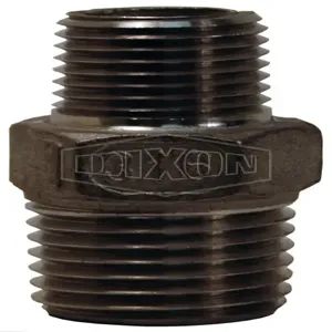 DIXON RHN7550SS Reducing Hex Nipple, Male NPT Thread, 3/4 x 1/2 Inch Thread Size | AM4ZHG