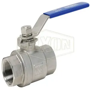 DIXON SSBV50 Stainless Steel Ball Valve Full Port, 1000 PSI Wog | AM7JUP