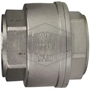 DIXON SSCVIL038 Stainless Steel Check Valve, 800 PSI, 800 PSI Wog, 3/8 Inch Size | BX7TQZ