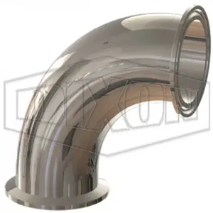 DIXON T2CMP-600PL Elbow, 90 Degree, 6 Inch Dia., 316L Stainless Steel | BX7UJU