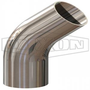 DIXON T2KS-600PL Elbow, 45 Degree, 6 Inch Dia., 316L Stainless Steel | BX7URC
