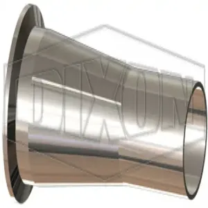 DIXON T31M-300150PL Concentric Reducer, 3 x 1-1/2 Inch Dia., 316L Stainless Steel | BX7UZY