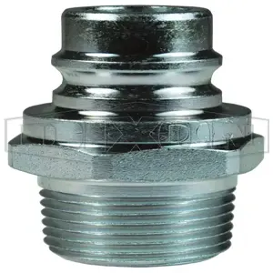 DIXON V12M12-E Unvalved Male Plug, Snap-Tite H/IH Interchange | BX7WVE