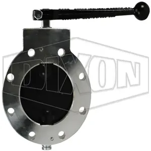 DIXON WD401ALVB Betts Wet-R-Dri Ttma Flanged Butterfly Valve, 75 PSI Max. Pressure, 4 Inch Size | BX7XMY