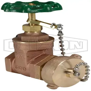 DIXON WDGV150F Gate Valve, Non-Rising Stem Wedge Disc, 1-1/2 FNPT Inlet, 1-1/2 MNST Outlet | BX7XMX