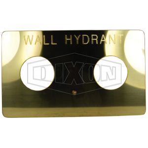 DIXON WP2H-HY-P Wandplatte, Hydranten-Markierung, polierte Oberfläche, Messing | BX7XQH