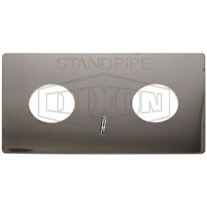 DIXON WP2HSP-C Wall Plate, Standpipe Branding, Polished Chrome Plated Finish, Brass | BX7XQG