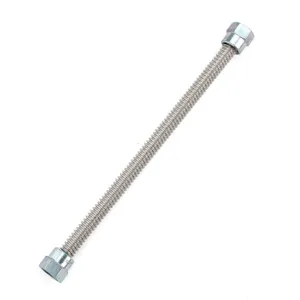 DORMONT 10-9898-22FP Gas Connector, 1/4 Inch Inner Dia., 3/8 Inch Flare Nuts, 22 Inch Length | BR3XHP 0240233