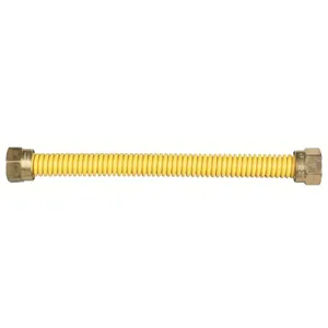 DORMONT 30C-9898-28 Connector, 1/2 Inch Inner Dia., 5/8 Inch Flare Nut, 28 Inch Length, SS | BQ9XAY 0240304