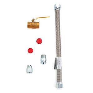 DORMONT 7041-5152 Gas Connector Kit With 1 inch x 1 inch x 24 Inch Connector, Dust Cap, Plug, Tag | BR9MFH 0241099
