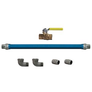 DORMONT CAN1675BPEV48 Moveable Gas Connector, 3/4 Inch Inner Dia., 48 Inch Length, SS, 3/4 Inch Valve | BR2HLW 0243078