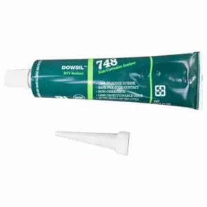 DOW CORNING 2455846 Silicone Sealant, 748, White, 3 Oz, Tube, 301% To 500% Elongation Range | CP3UDY 53DC75