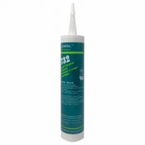 DOW CORNING 99179209 Silicone Sealant, 732, Black, 10 Oz, Cartridge, 501% Or More Elongation Range | CP3UAZ 53DA94