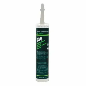 DOW CORNING 99179248 Gasket Sealant, 736, 10.14 fl oz, Cartridge, Red, Food and Beverage Processing | CP3UCN 53DC27