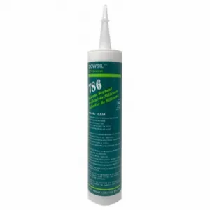 DOW CORNING 99179247 Silicone Sealant, 786, Clear, 10 Oz, Cartridge, 301% To 500% Elongation Range | CP3UBM 53DC39