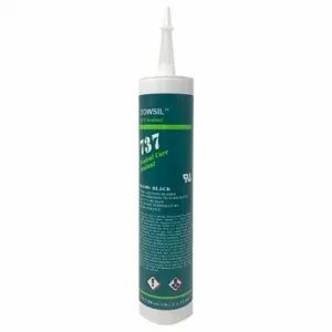 DOW CORNING 99180483 Silicone Sealant, 737, Clear, 10 Oz, Cartridge, 300% Or Less Elongation Range | CP3UBG 53DC33