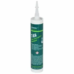 DOW CORNING 99180561 Silicone Sealant, 748, White, 10 Oz, Cartridge, 301% To 500% Elongation Range | CP3UBL 53DC73