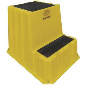 DIVERSIFIED PLASTICS NTXST-2-14 Step Stand, 24 Inch Overall Height, 500 Lbs. Load Capacity, Number of Steps 2 | CD3XTK 403U24