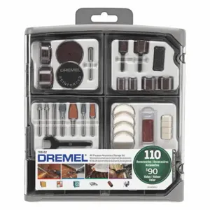 DREMEL 709-02 General Purpose Attachment Set, General Purpose Attachment Set, 110 Pieces, Case Included | CP3UGV 49WL60