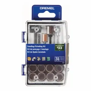 DREMEL 727-01 Rotary Tool Accessory Kit, Rotary Accessory Micro Kit, 31 PK, Case Included | CP3UGR 794A81