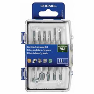 DREMEL 729-01 Zubehörset für Drehwerkzeuge, Zubehör-Mikroset, 11 Stück, inklusive Koffer | CP3UGH 794A82