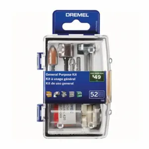 DREMEL 730-01 Rotary Tool Accessory Kit, Accessory Micro Kit, 52 PK, Case Included | CP3UGK 794A83