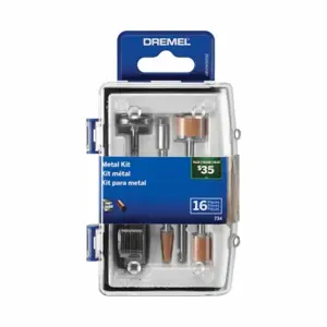 DREMEL 734-01 Rotary Tool Accessory Kit, Metal Working Rotary Accessory Micro Kit, 16 PK | CP3UGN 794A85